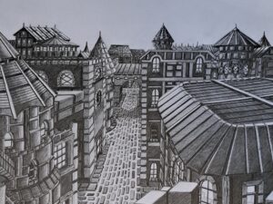 Looking Down into Town